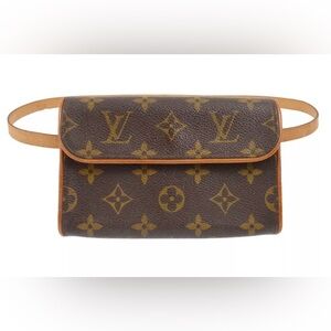 Louis Vuitton Brown and Gold Crossbody Bag